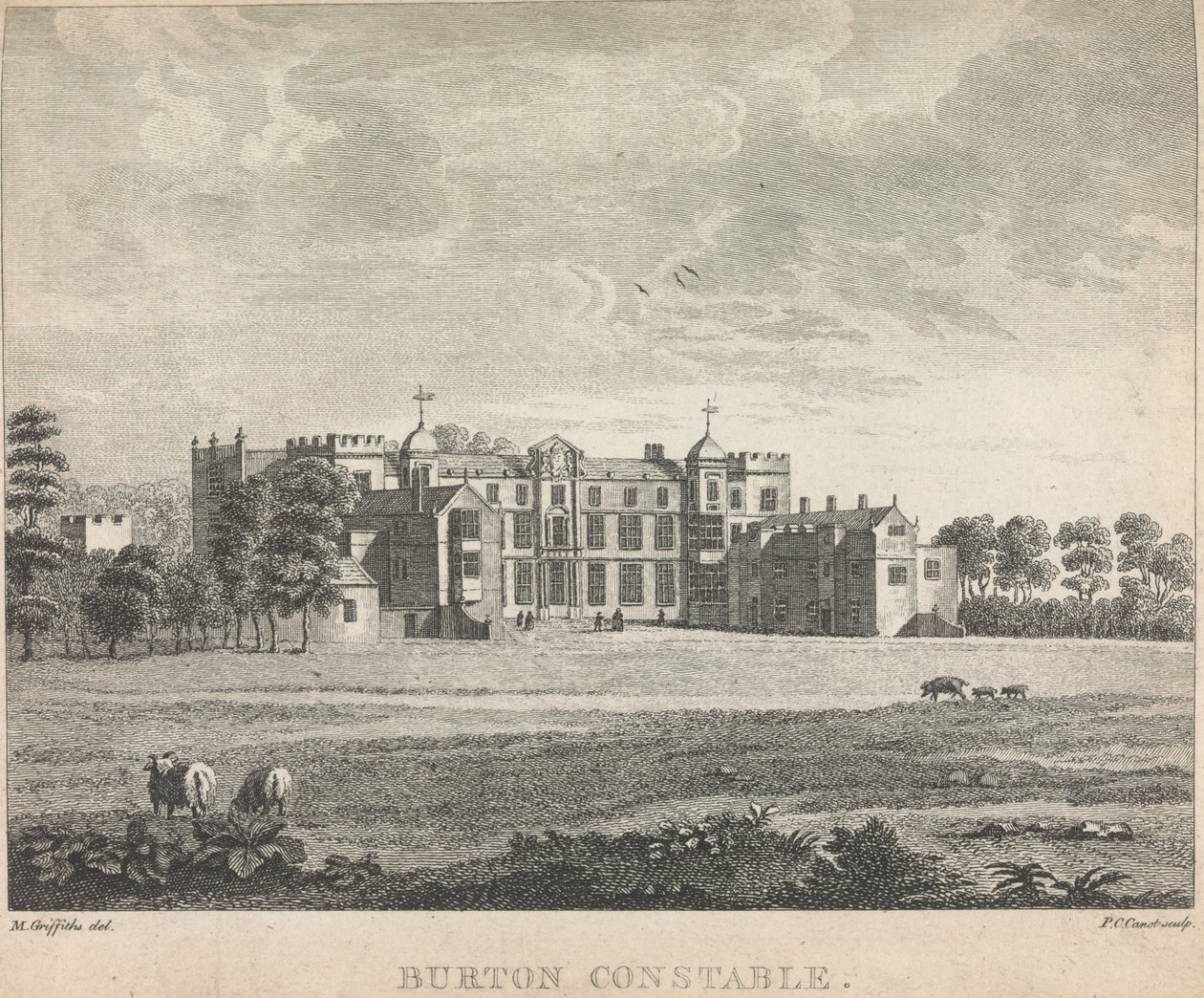 Burton Constable; página 53 (Volume Um) de Pierre Charles Canot