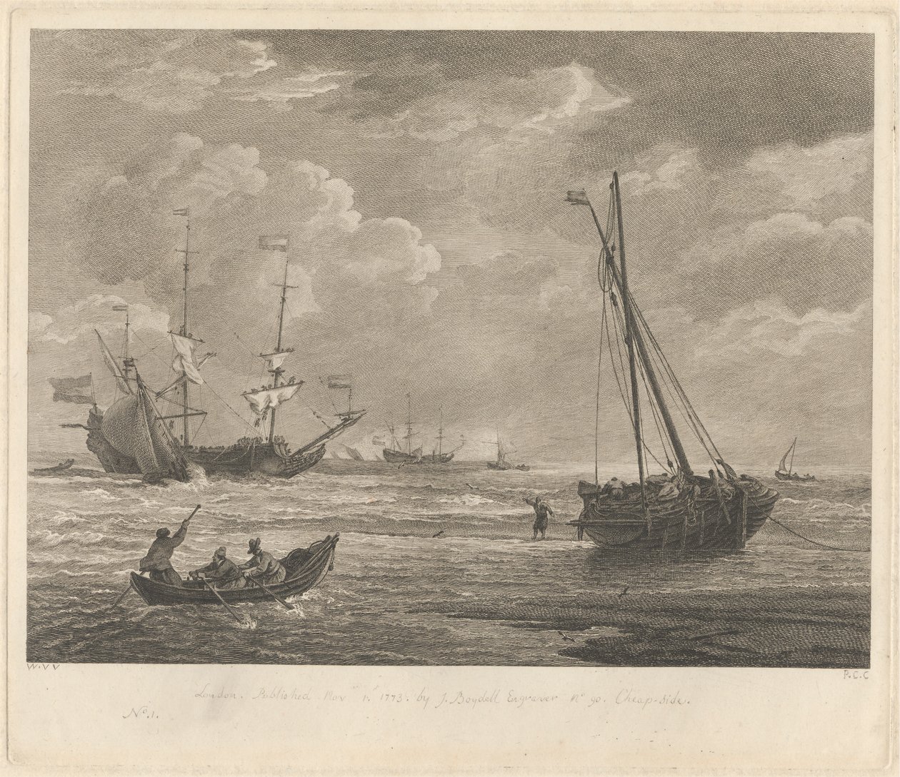 Estudo Marinho Nº 1 de Pierre Charles Canot