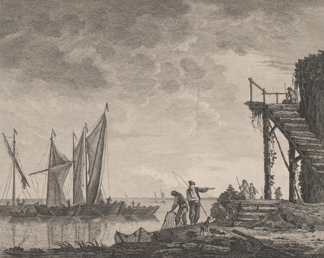 Pequena Marinha Inglesa, 1761. de Pierre Charles Canot