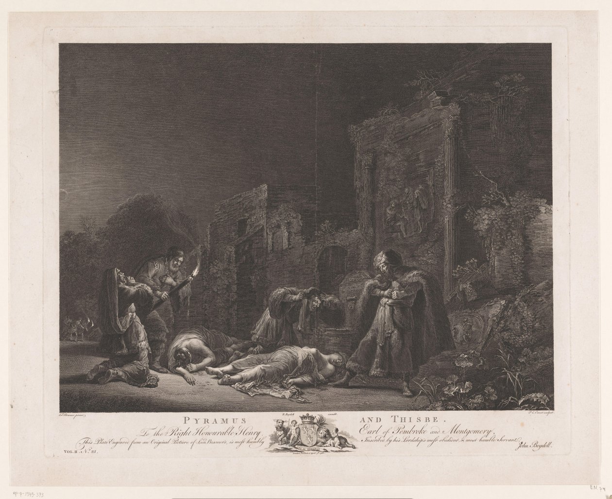 Pyramus e Thisbe
Pyramus e Thisbe (título sobre o objecto)
The Most Capital Paintings in England (título da série)
The Most Capital Paintings in England (título da série) de Pierre Charles Canot