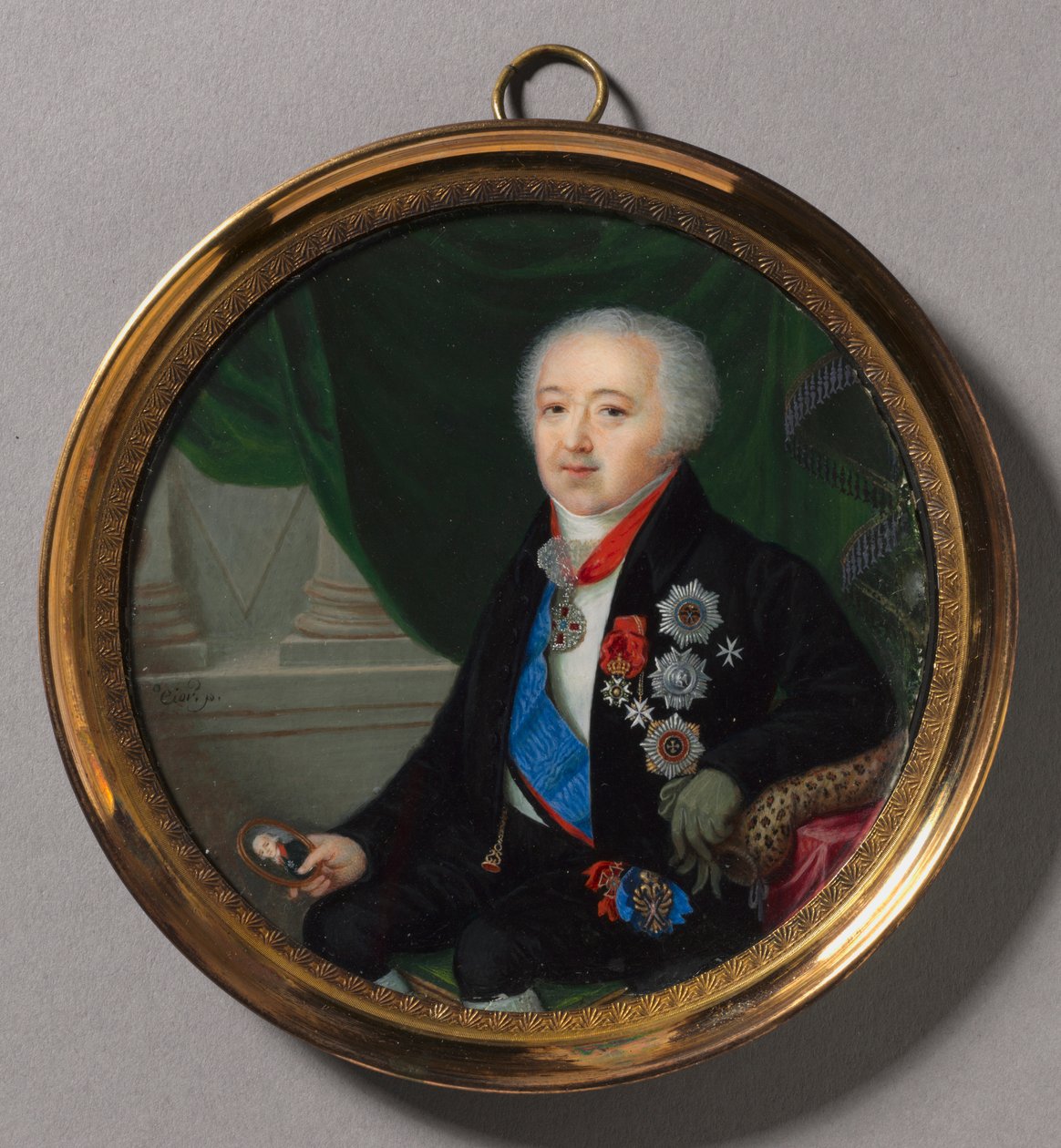 Retrato do príncipe Alexander Bezborodko de Pierre Charles Cior
