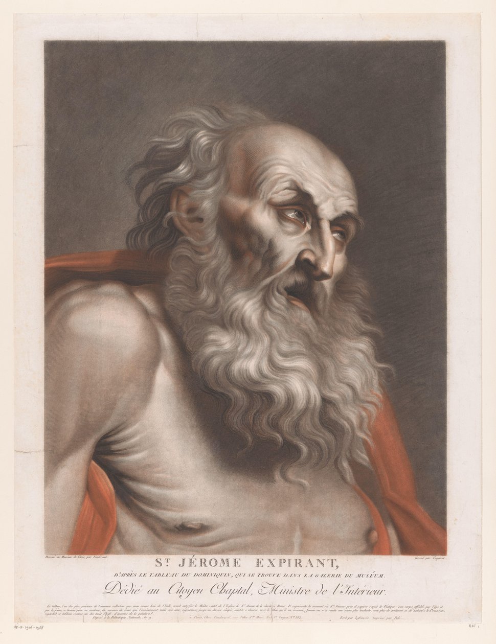 Heilige Hieronymus Expirante de São Jerônimo (título no objeto) de Pierre Charles Coqueret