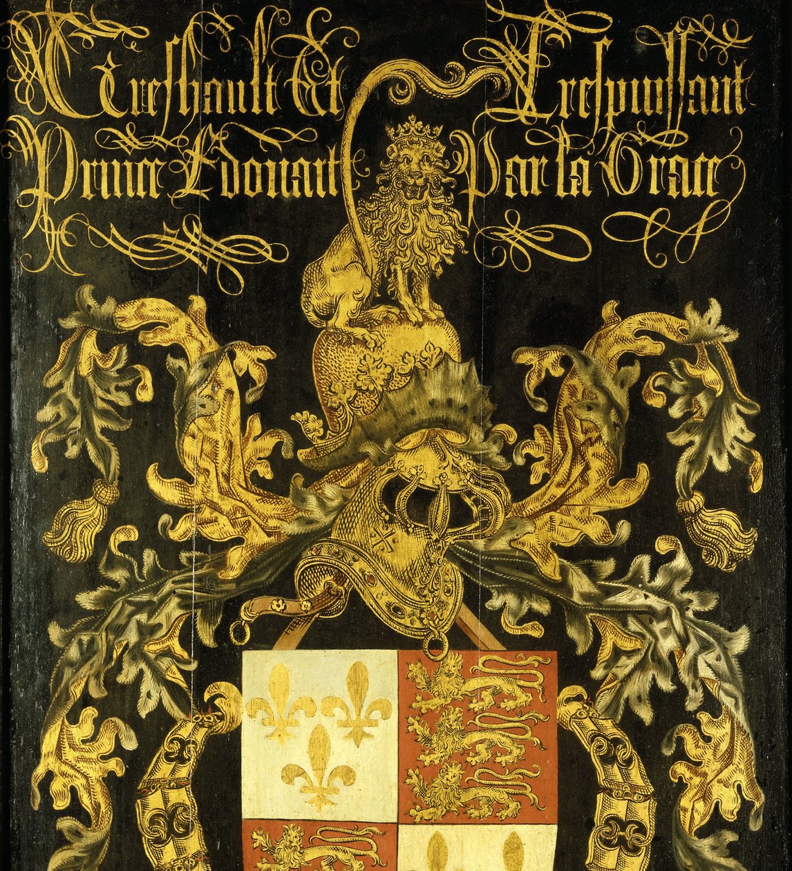 Escudo de Eduardo IV (1442-83), Rei de Inglaterra, na sua qualidade de Cavaleiro da Ordem do Velo de Ouro de Pierre Coustain (attributed to)