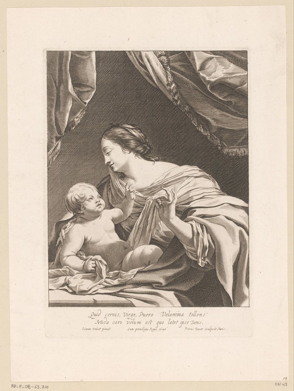 Maria com criança de Pierre Daret