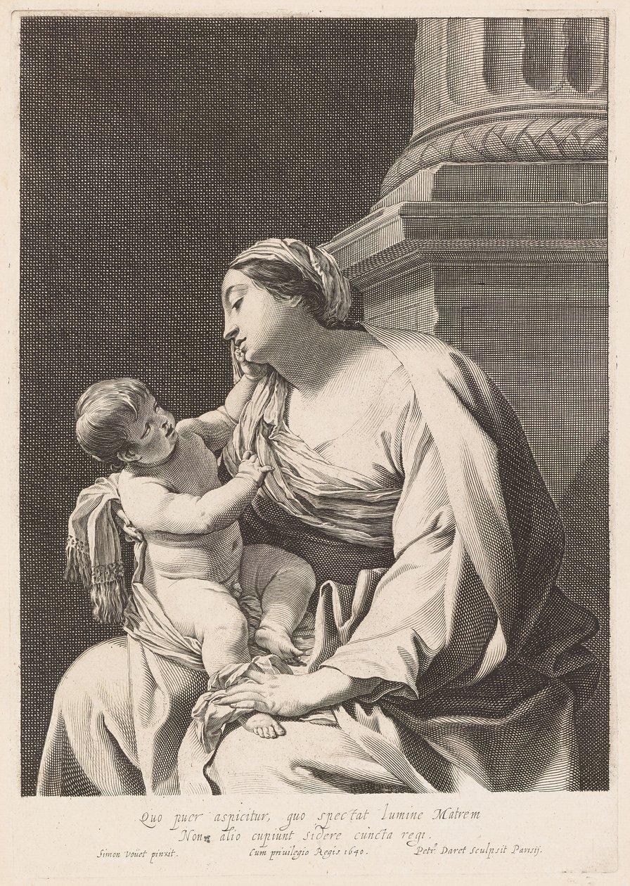Virgem e Menino de Pierre Daret