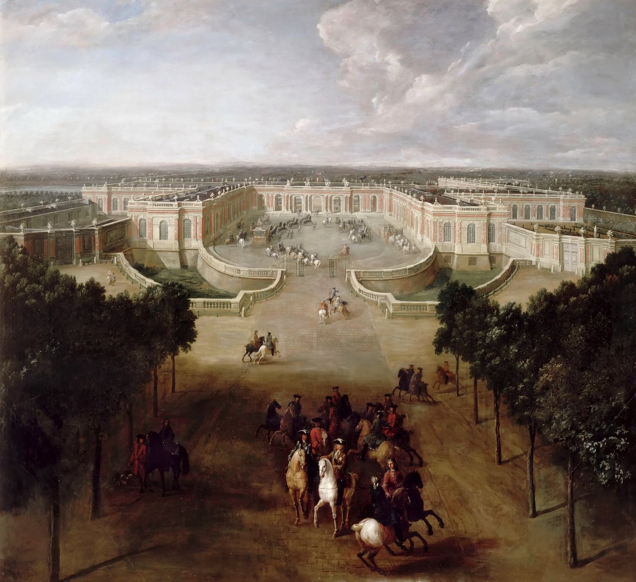 Vista do Grand Trianon da Avenida de Pierre Denis II Martin
