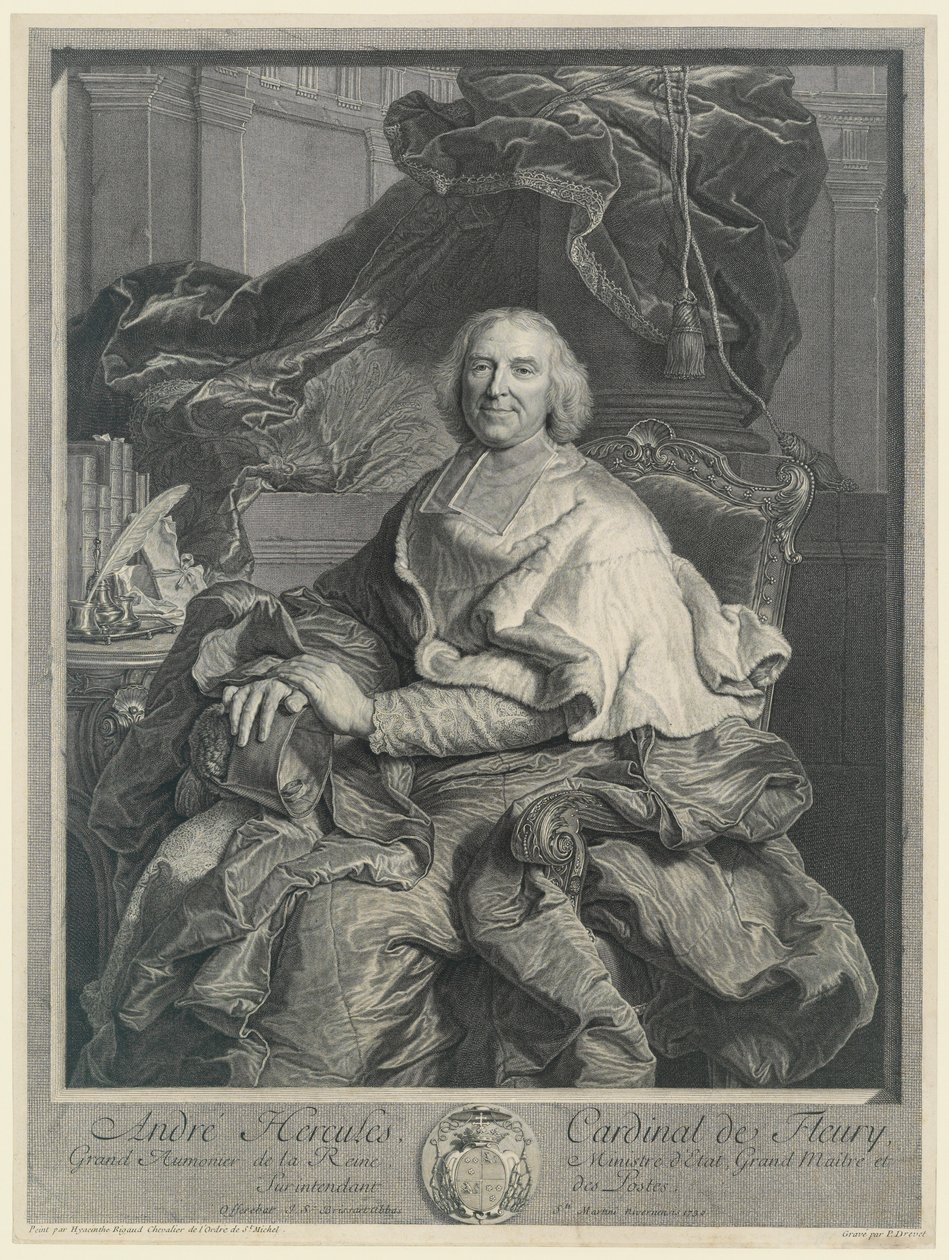 André Hércules, Cardeal de Fleury de Pierre Drevet