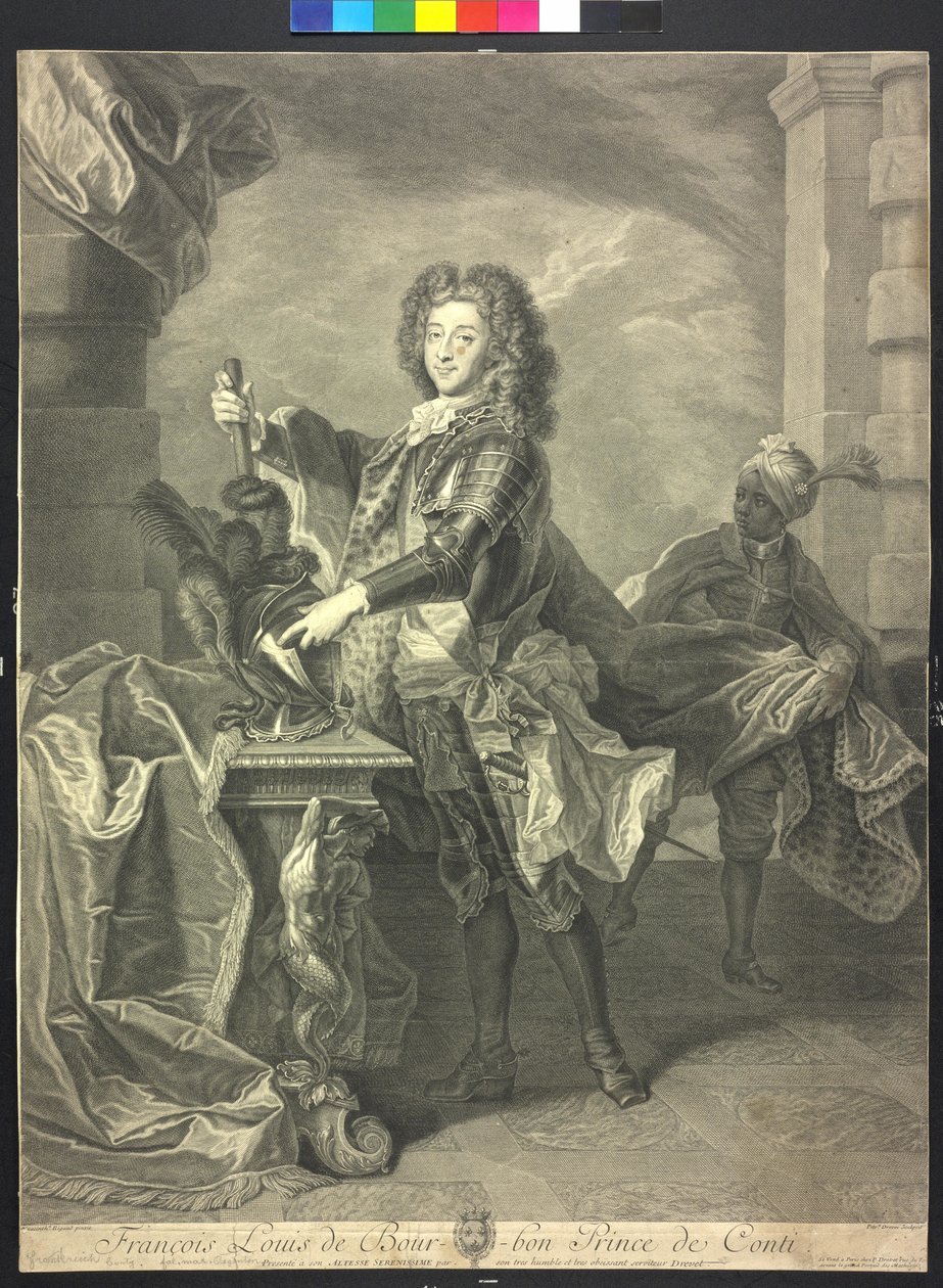 Franz Ludwig Arquiduque Conty (gravura) de Pierre Drevet