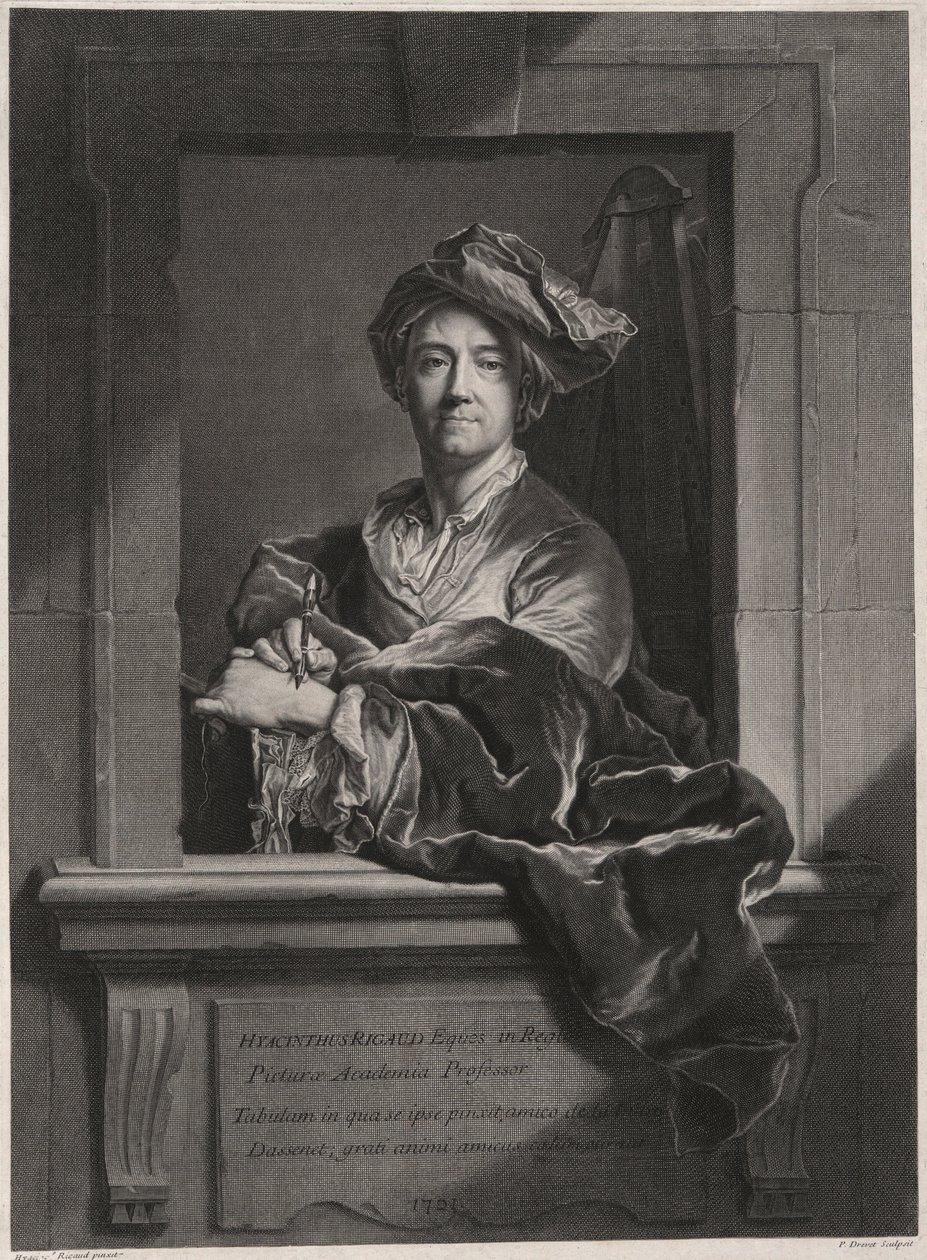Hyacinthe Rigaud (1659-1743) de Pierre Drevet