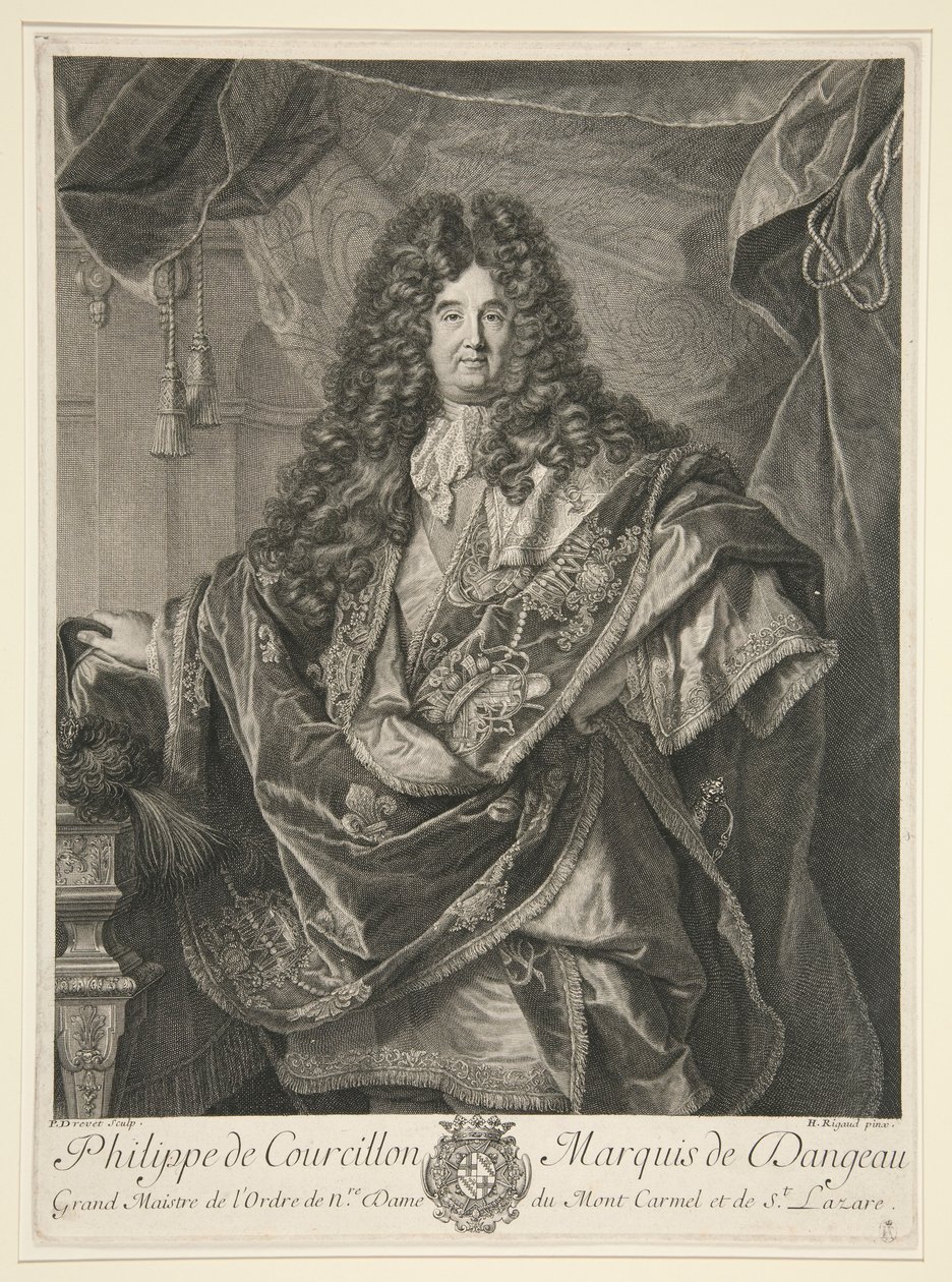 Philippe de Courcillon, Marquês de Dangeau de Pierre Drevet