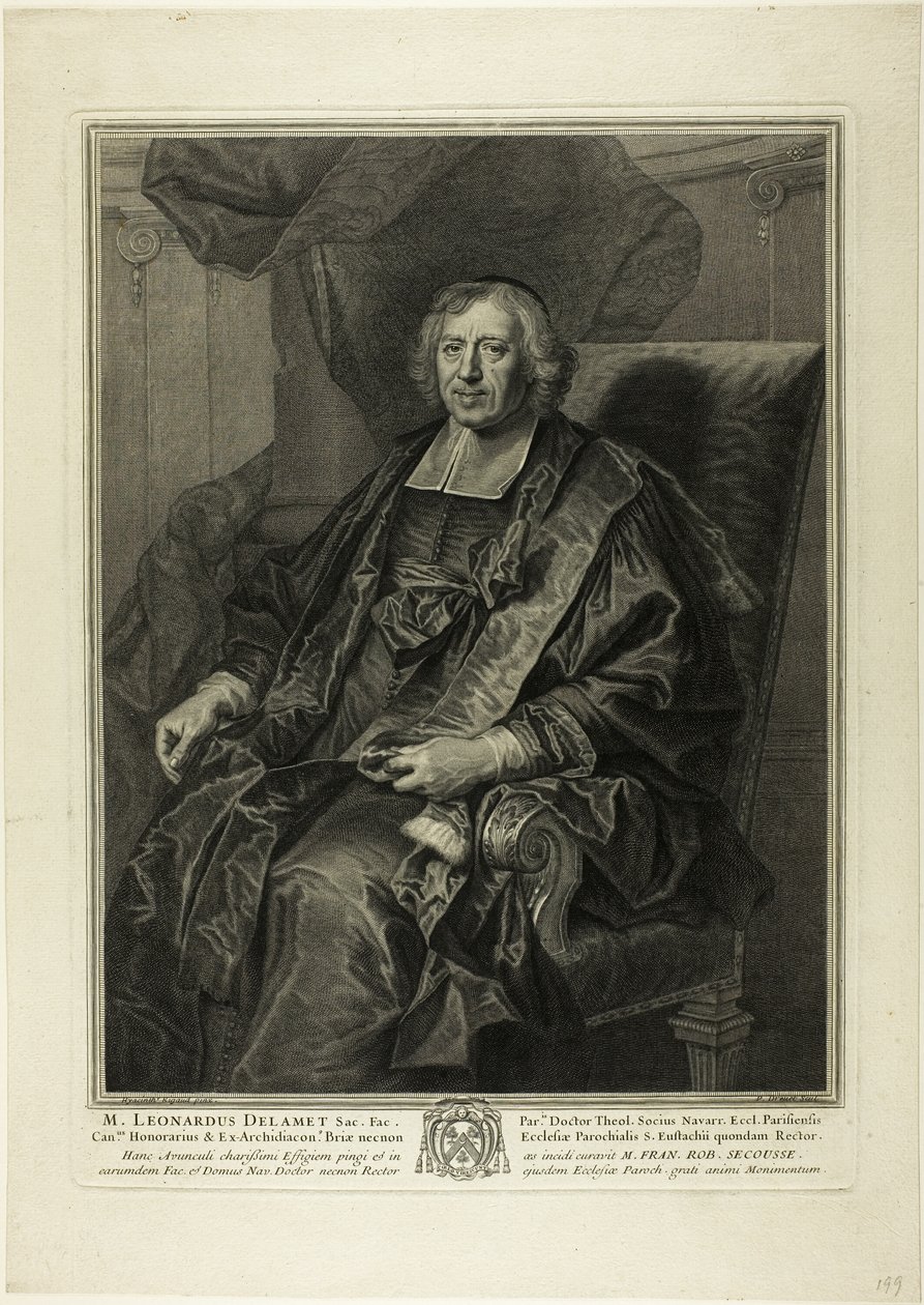 Retrato de Léonard de Lamet de Pierre Drevet