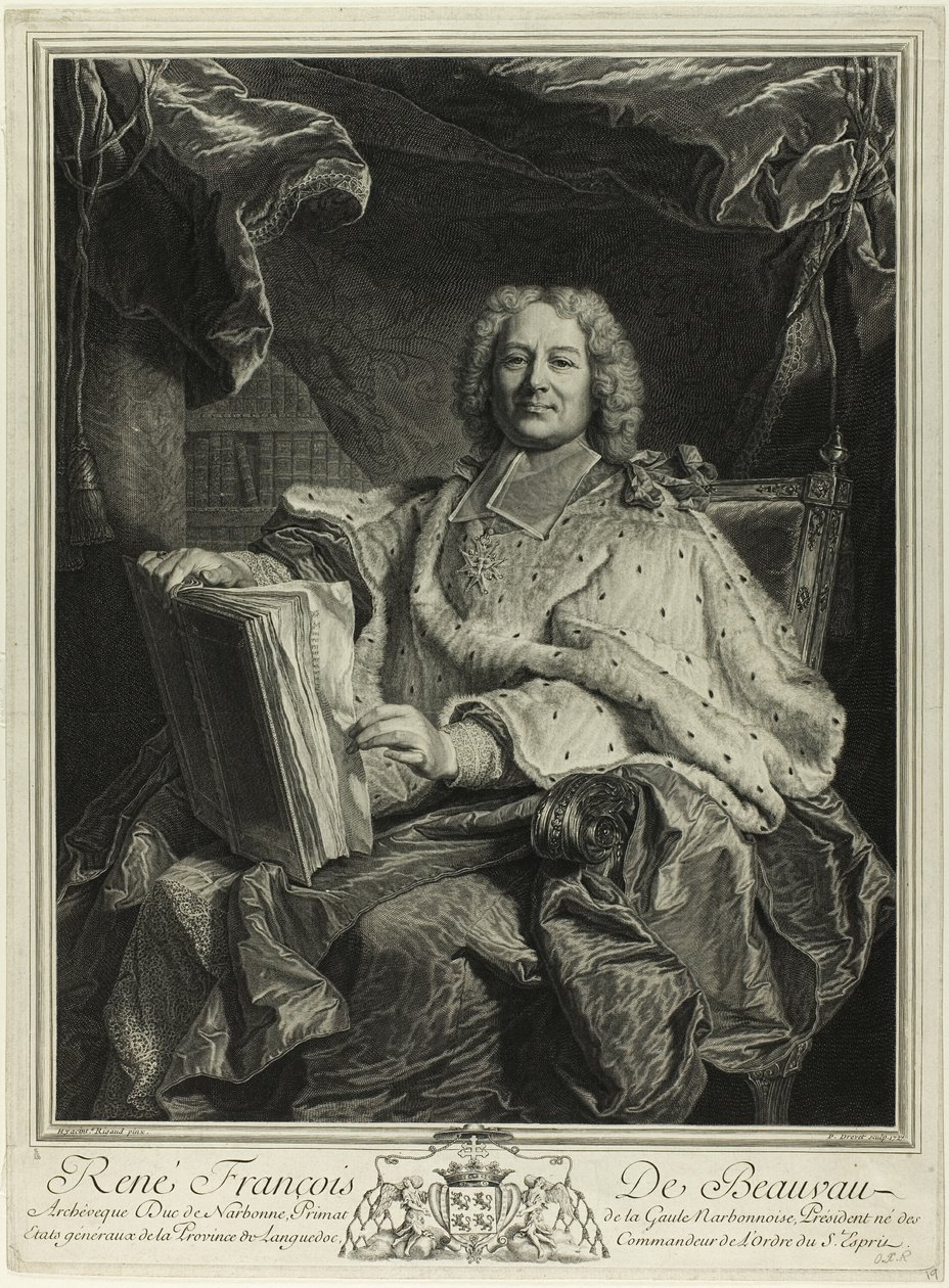 Retrato de René François de Beauveau du Rivau de Pierre Drevet