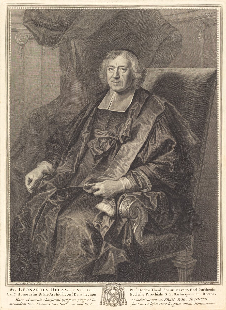Leonardo de Lamet de Pierre Drevet after Hyacinthe Rigaud