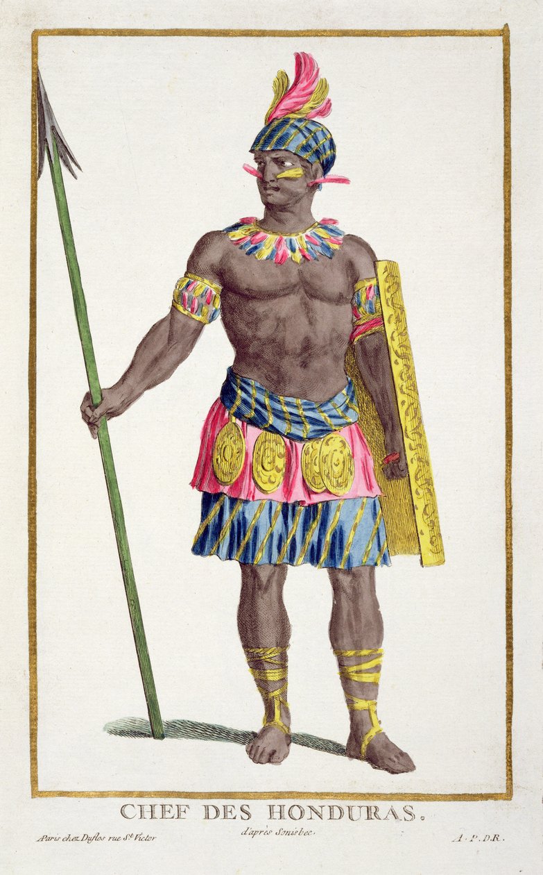 Chefe dos hondurenhos, 1780 de Pierre Duflos