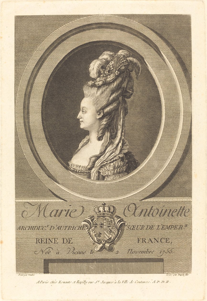 Maria Antonieta de Pierre Dupin II after Carle Van Loo