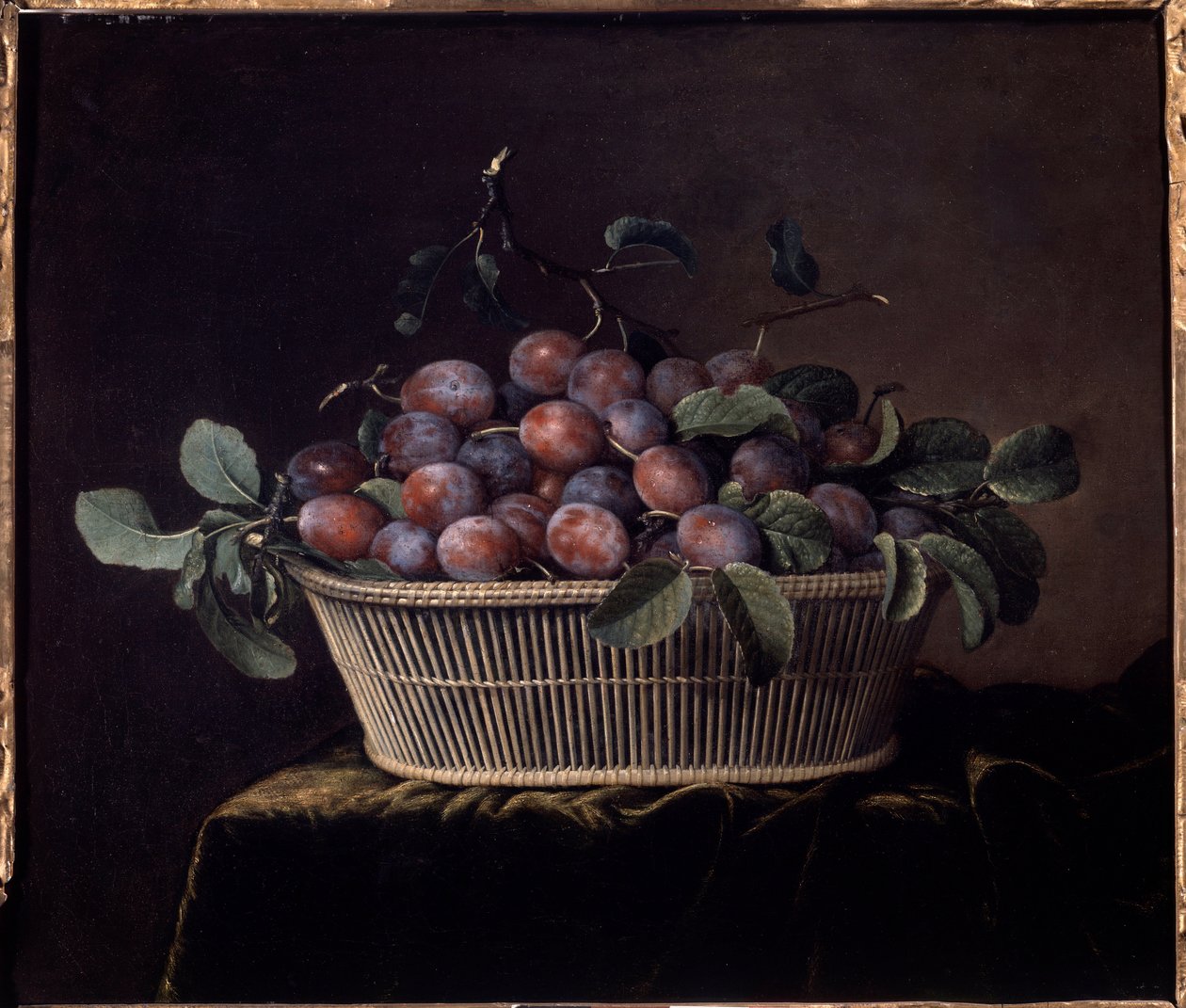 Pintura Cesta de Ameixas de Pierre Dupuis de Pierre Dupuis