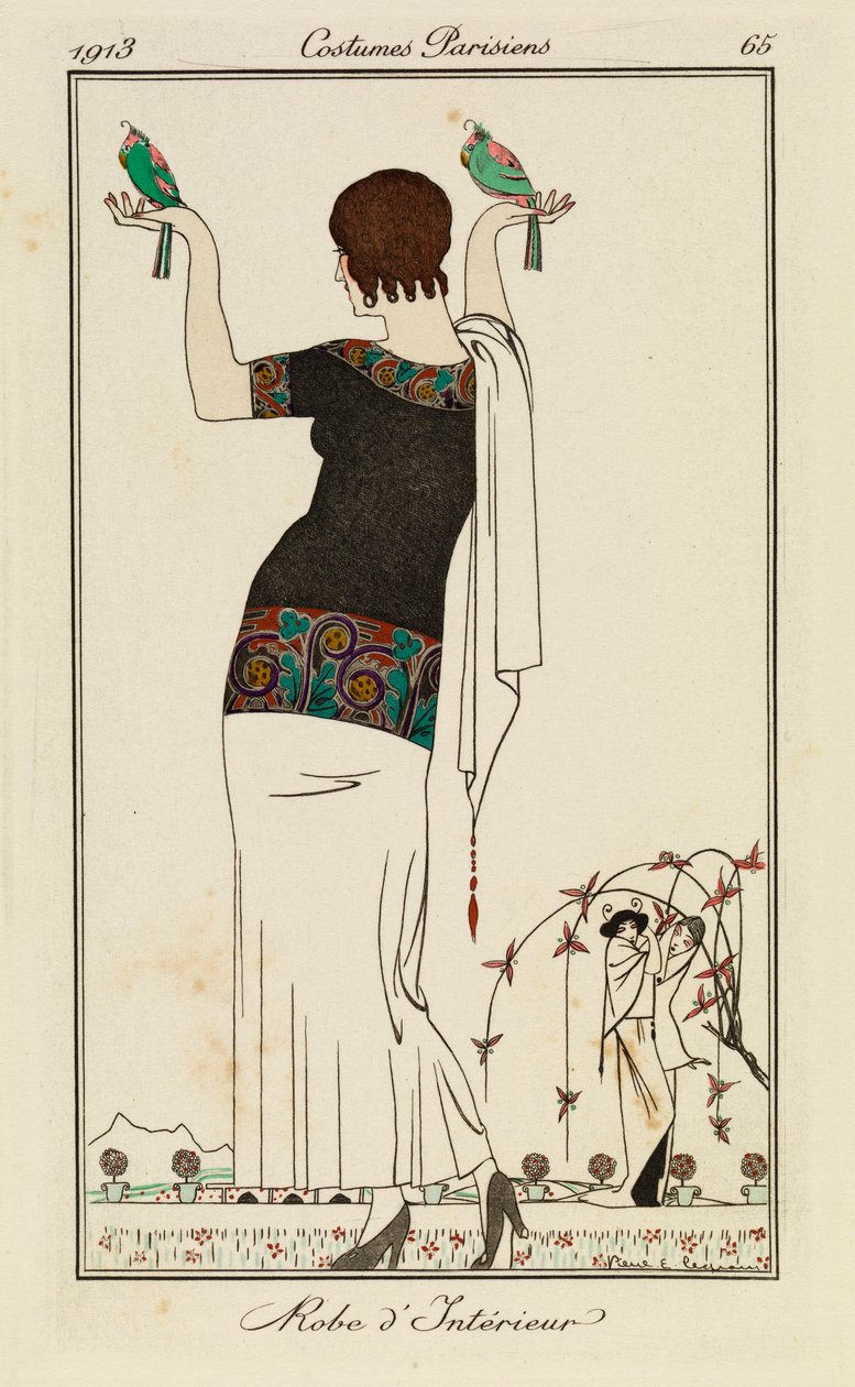 Prato de "Costumes Parisiens". de Pierre E. Legrain