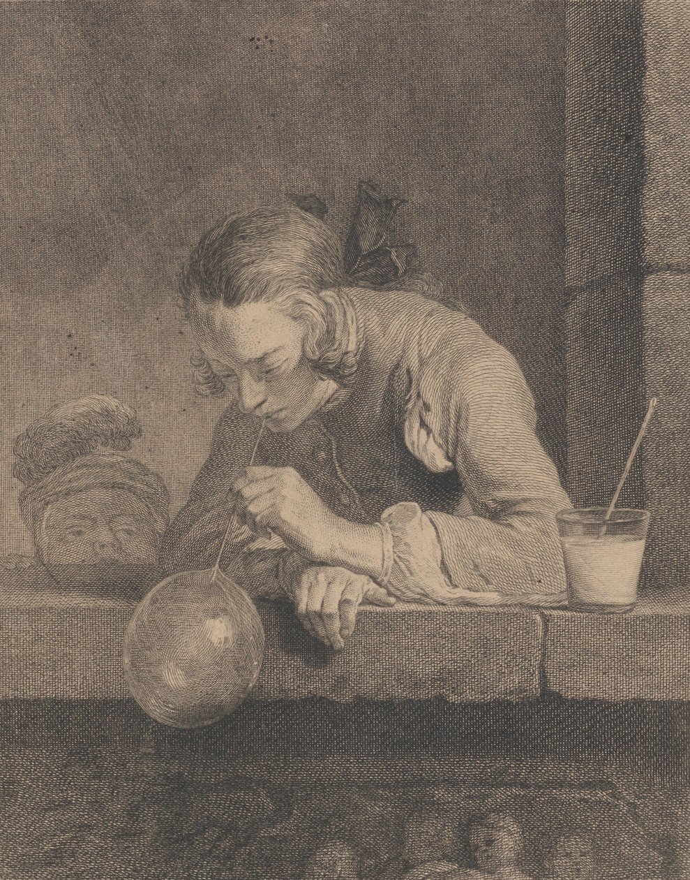 Bolhas de sabão, 1739. de Pierre Filloeul