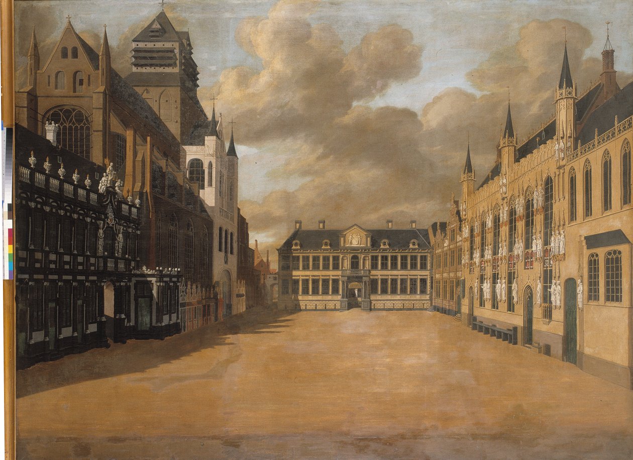Praça Burg, Bruges de Pierre Francois Ledoulx