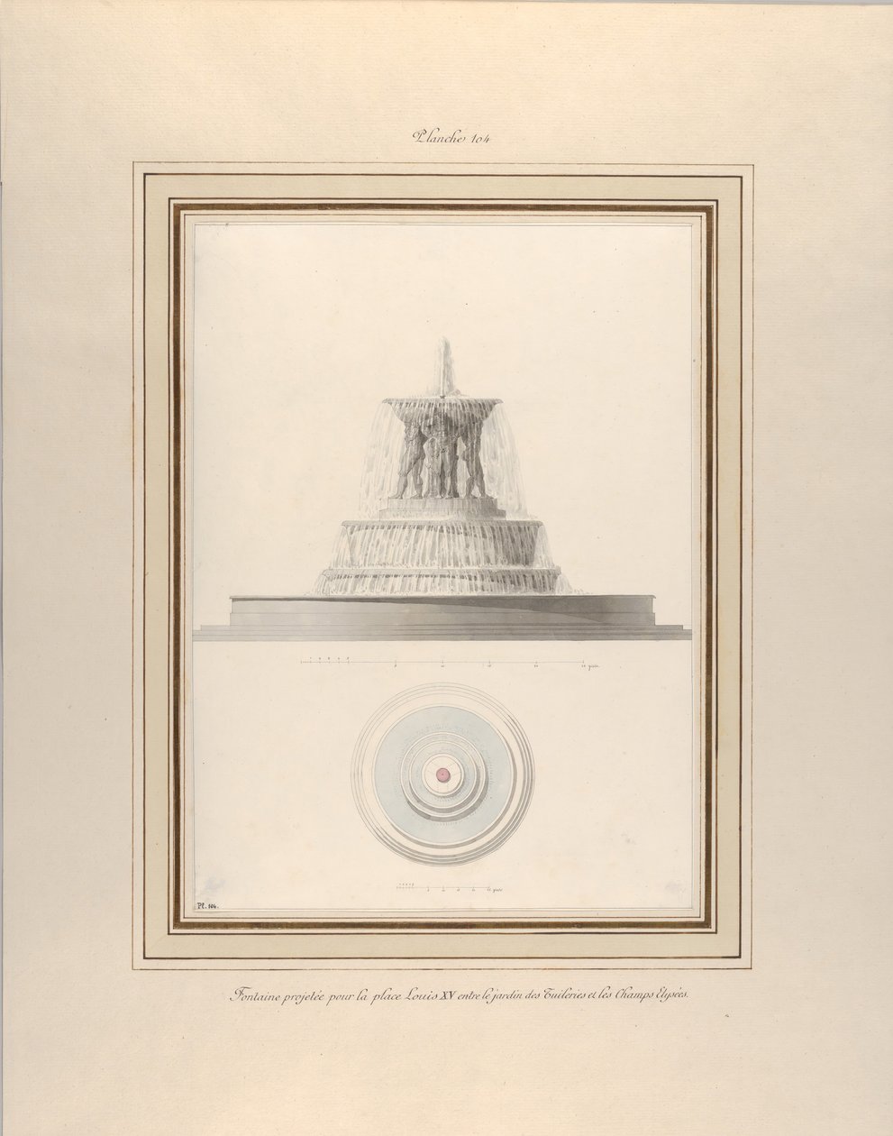 paisagem de Pierre Francois Leonard Fontaine