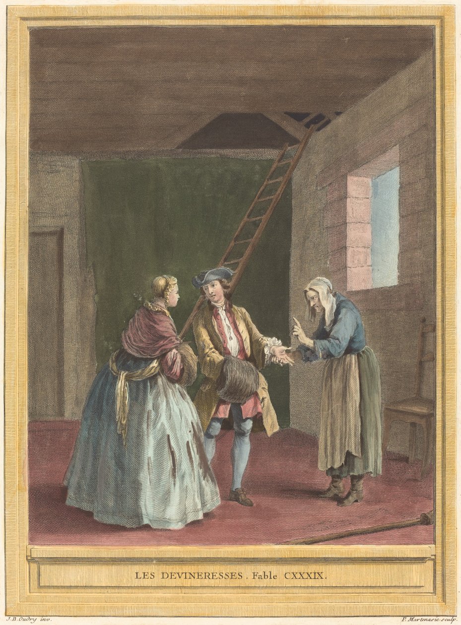 Les devineresses (Os adivinhos) de Pierre Francois Martenasie after Jean Baptiste Oudry