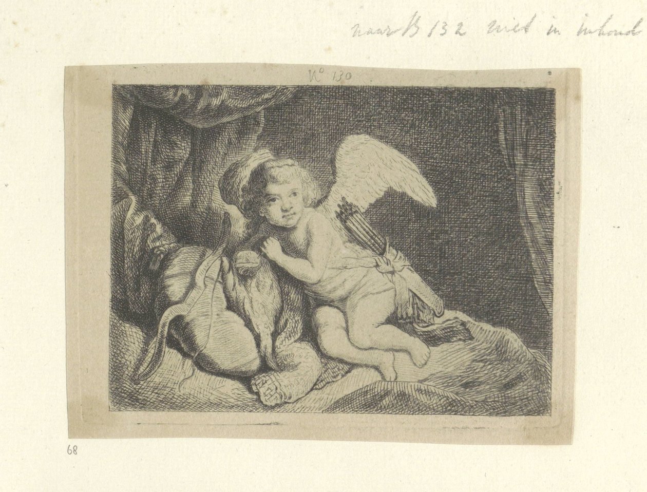 Rustende Amor
Colecção de oitenta e cinco estampas originais (título da série) de Pierre François Basan (workshop of)
