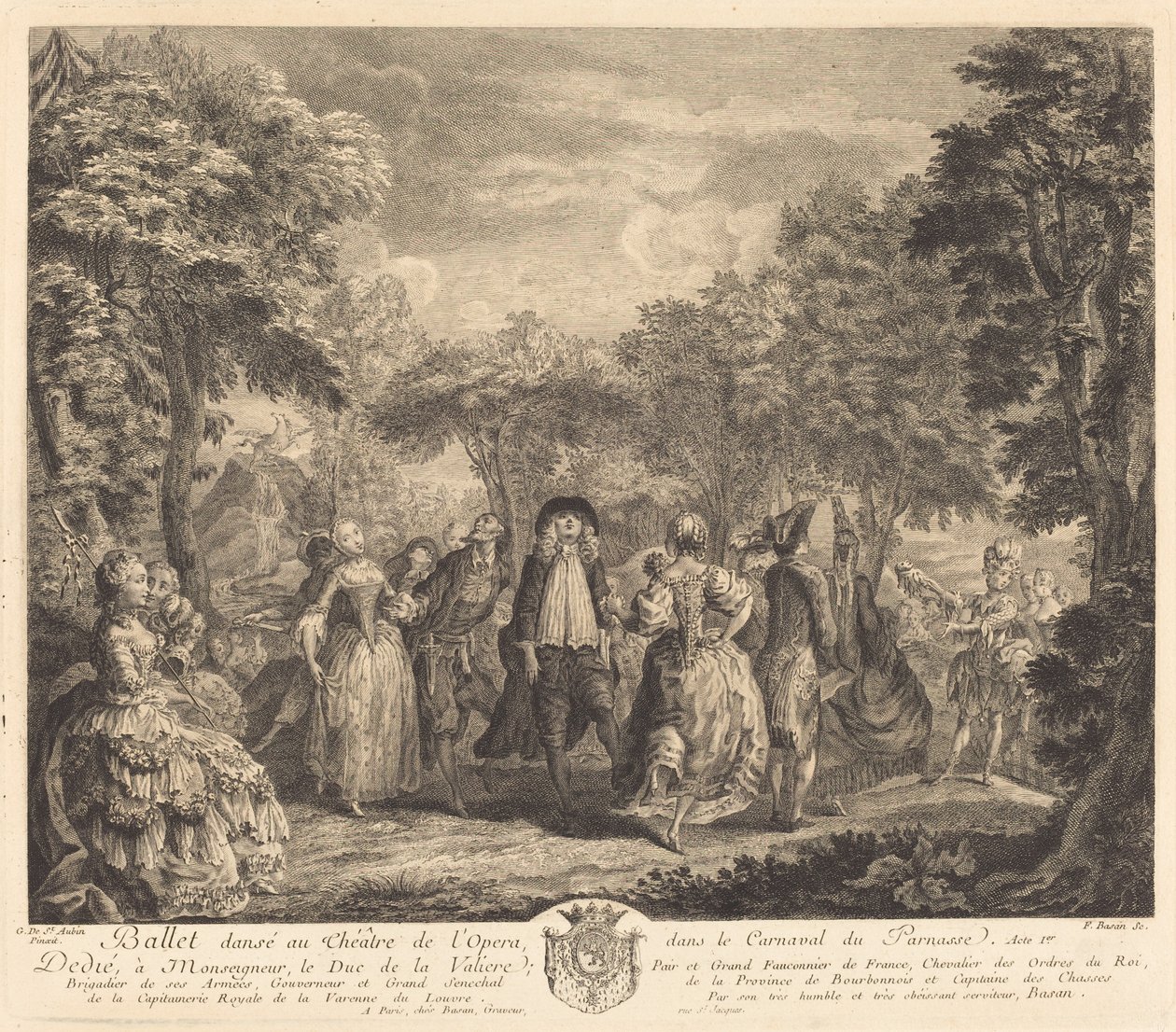 Balé na Ópera, 1761. de Pierre François Basan