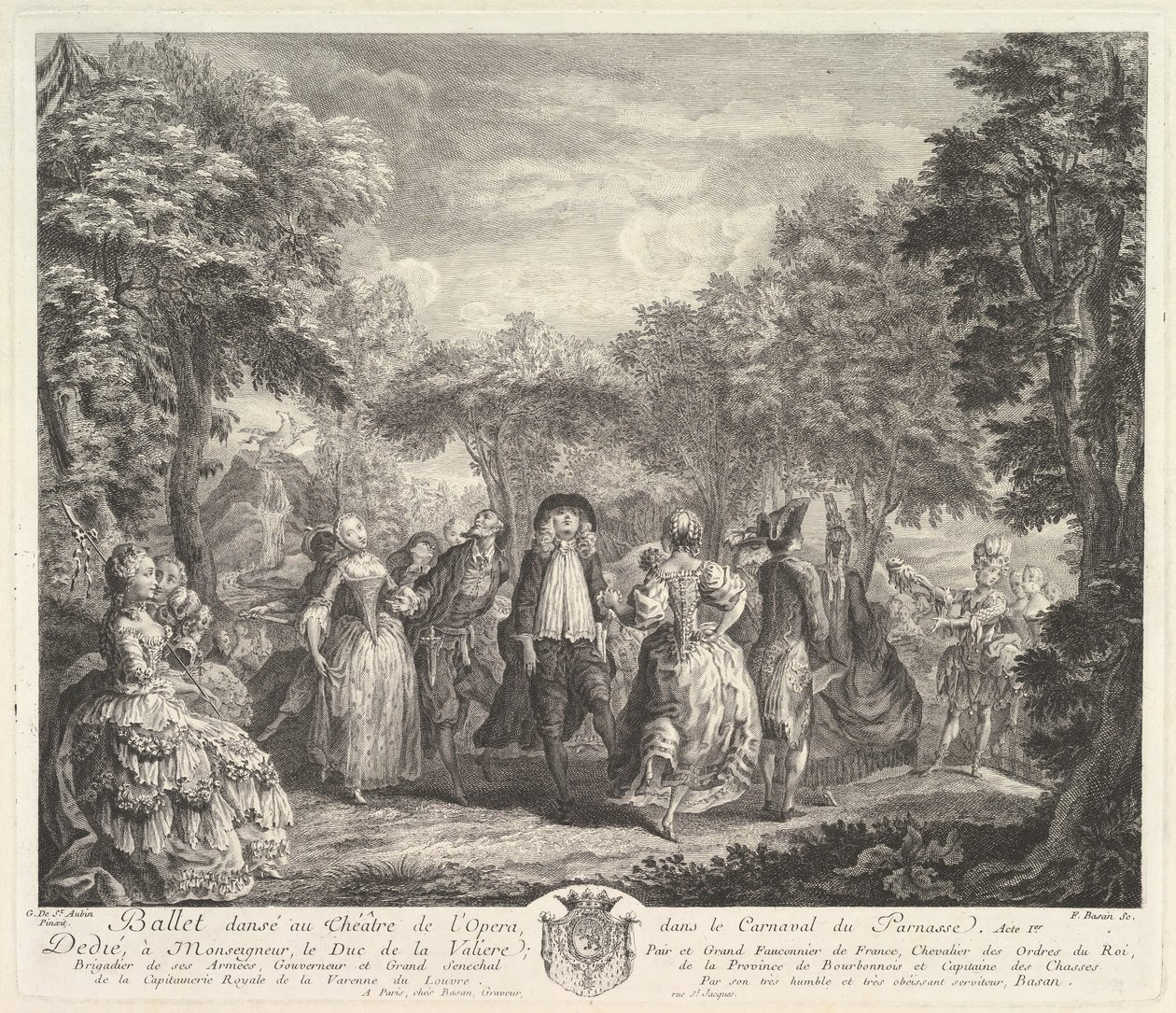 O Carnaval de Parnassus, 1761-62. de Pierre François Basan