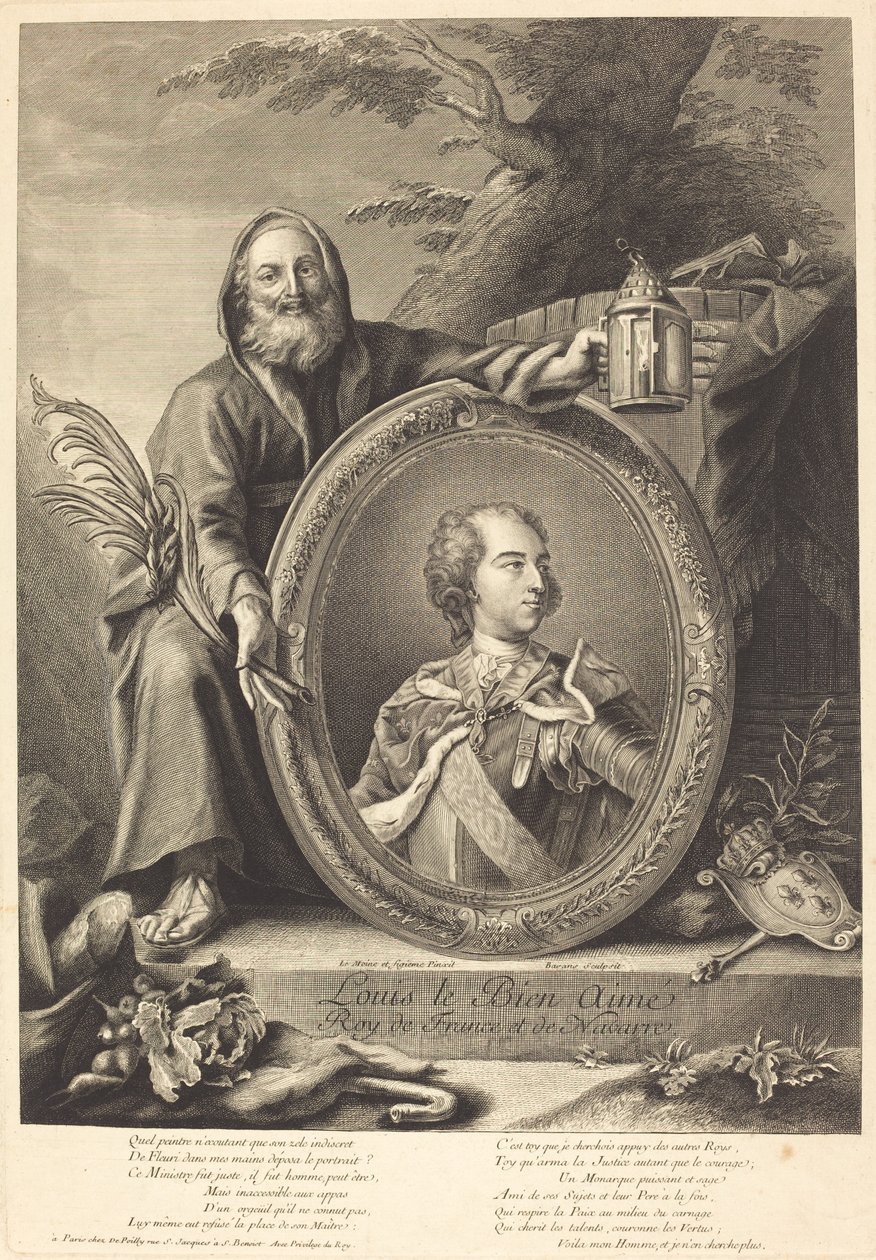 Luís o Bem Amado de Pierre François Basan after Jean Baptiste Lemoyne II