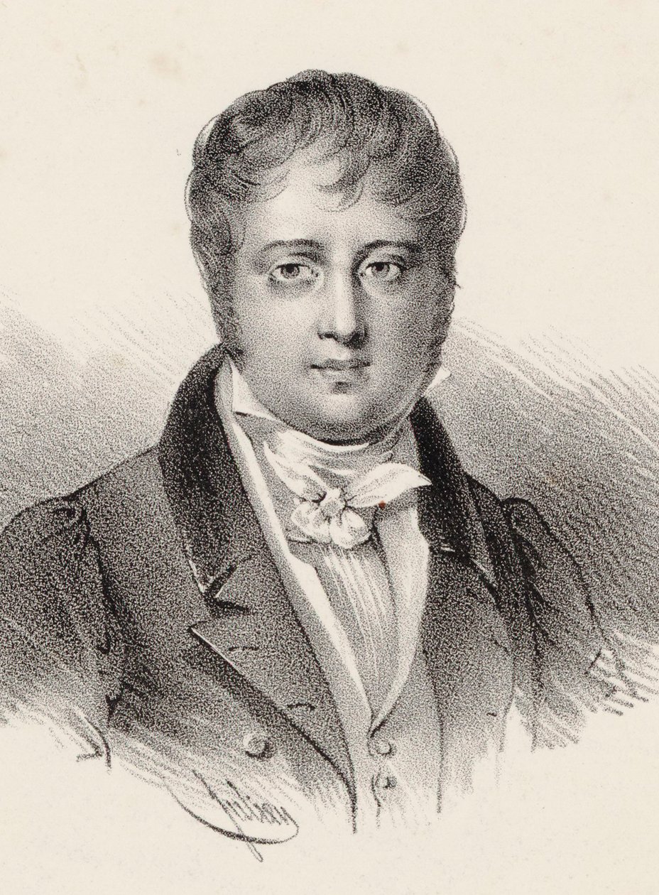 Retrato do Compositor Nicolò Isouard 1775-1818. de Pierre François Ducarme