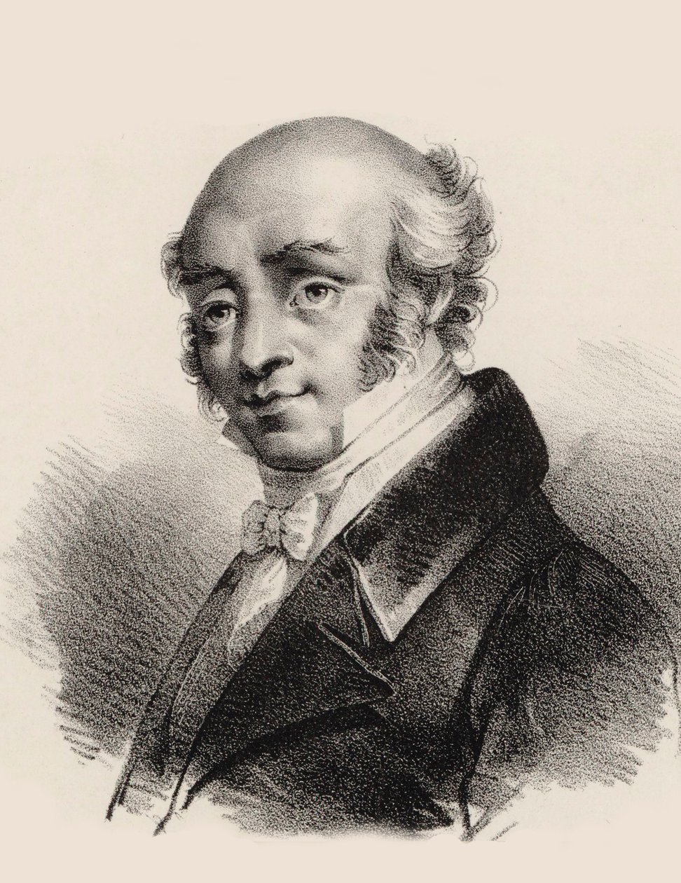 Retrato do compositor Giovanni Battista Viotti 1755-1824, ca 1820. de Pierre François Ducarme