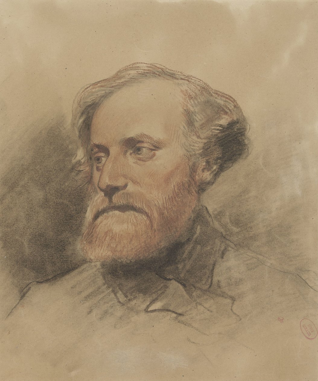Retrato do pintor Alexandre Gabriel Decamps de Pierre François Eugène Giraud