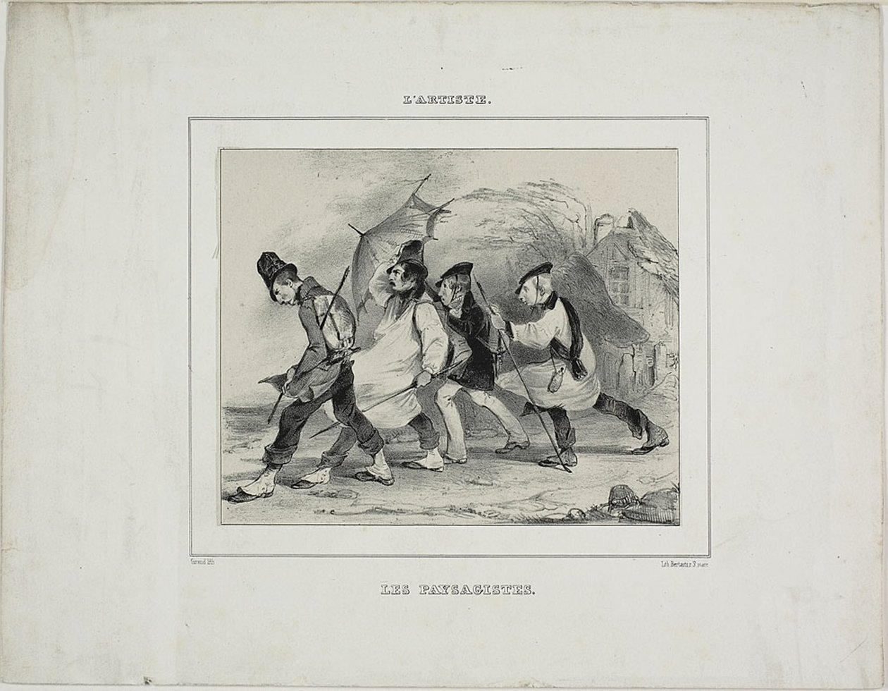 Os pintores de paisagens de Pierre François Eugène Giraud