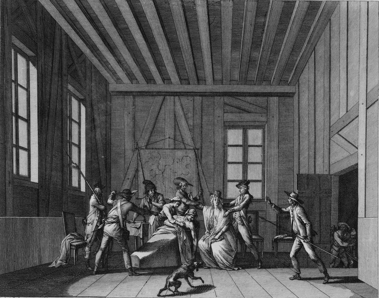 O assassinato de Jean-Paul Marat, c. 1795 de Pierre Gabriel Berthault