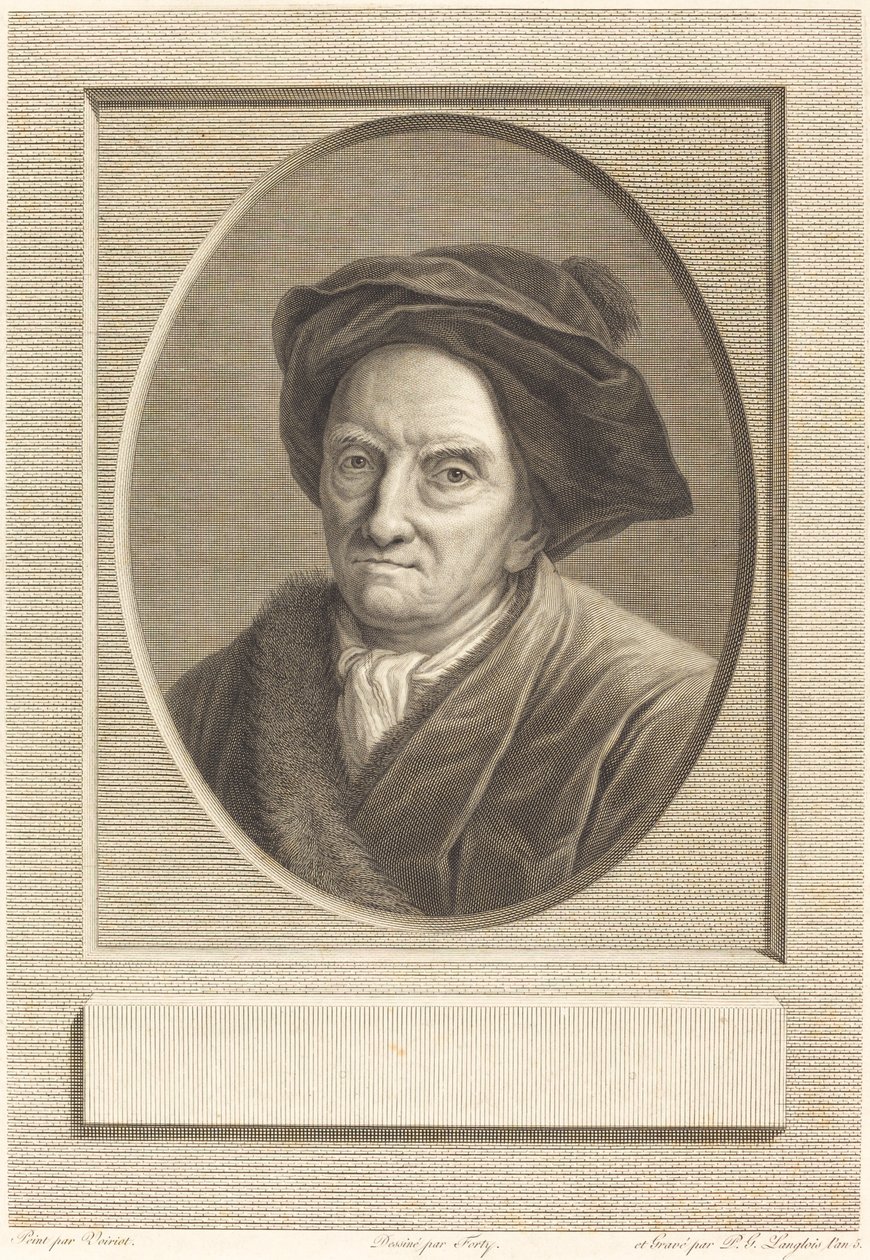 Fontenelle de Pierre Gabriel Langlois after Guillaume Voiriot after Jean Jacques Forty