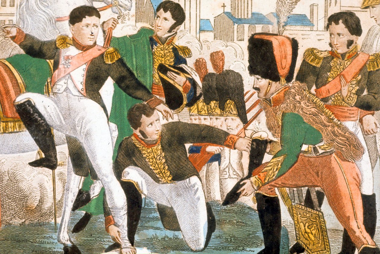 Napoleão I ferido em Ratisbonne (1809) de Pierre Gautherot