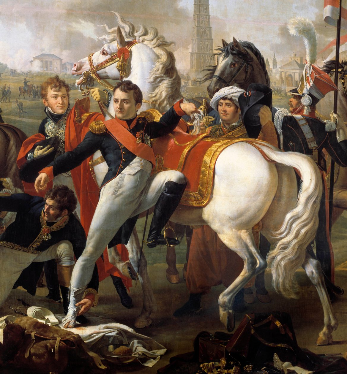 Napoleão I, feridas em frente de Regensburg, é tratado pelo cirurgião Yvan, 23 de abril de Pierre Gautherot