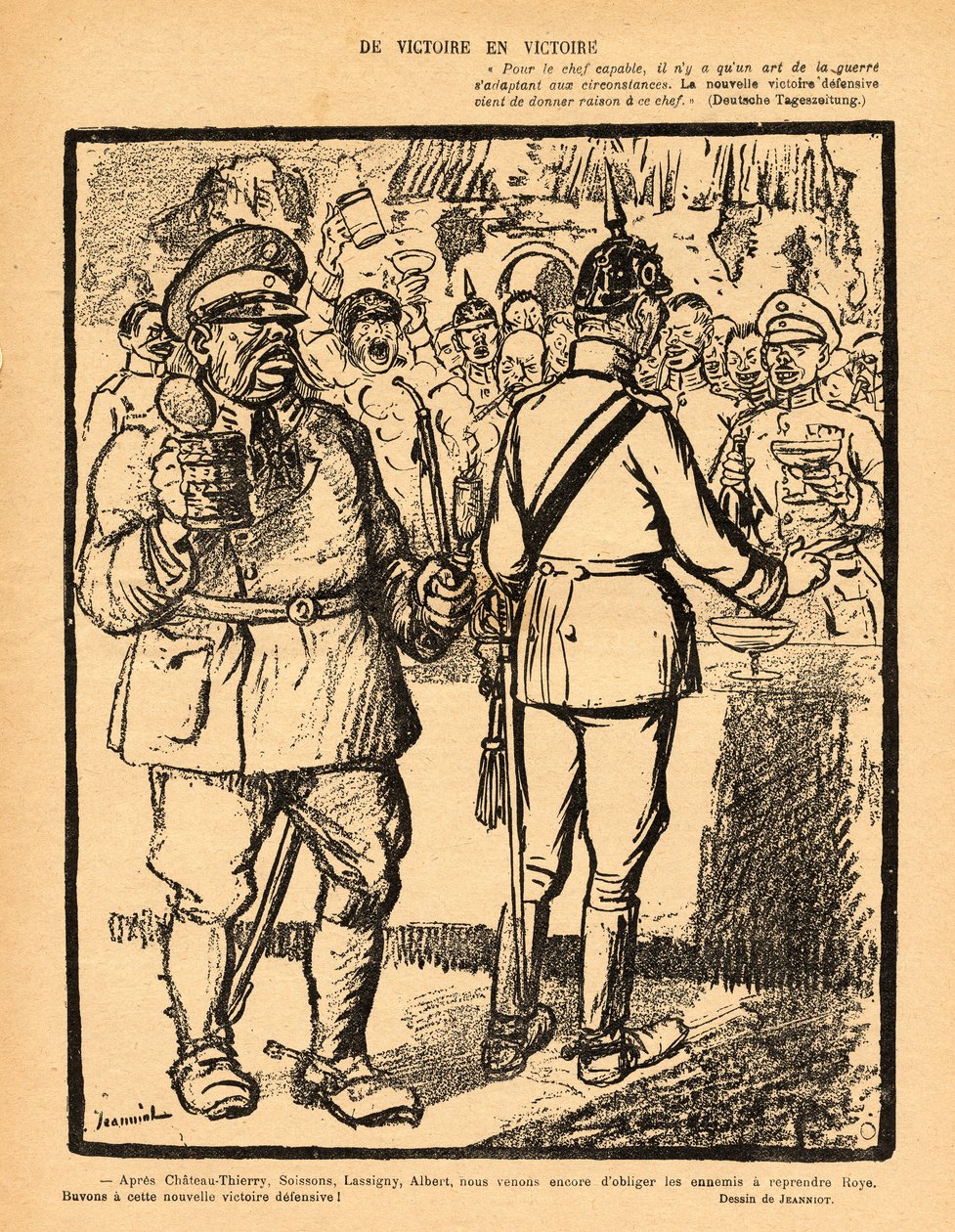 Le Lire rouge, Satirical em P&B de Pierre Georges Jeanniot
