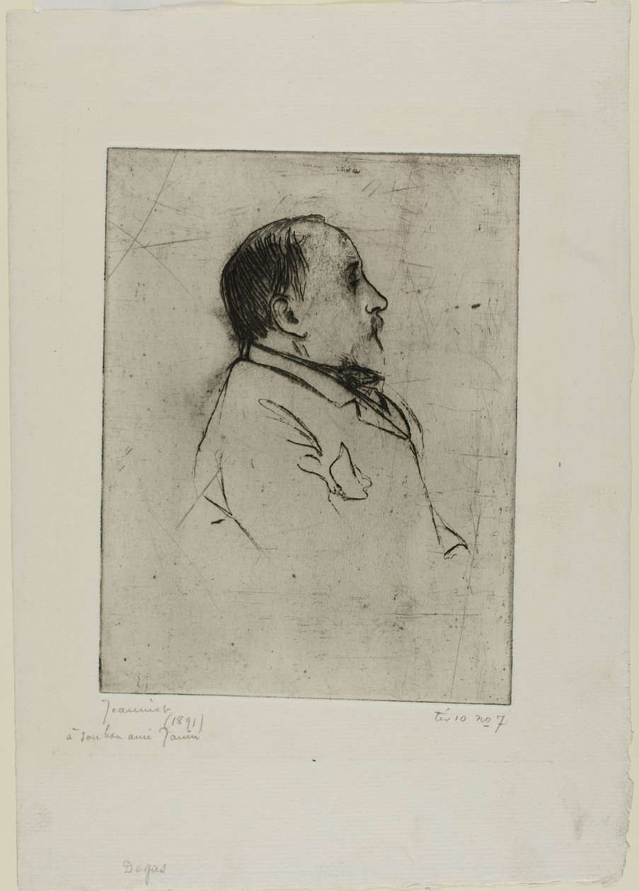 Retrato de Degas de Pierre Georges Jeanniot
