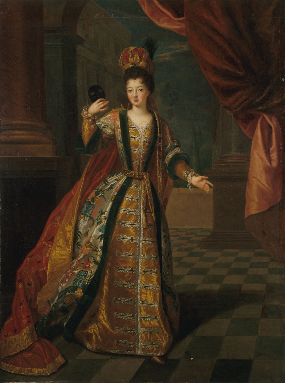 Louise Françoise de Bourbon 1673-1743, Mademoiselle de Nantes, ca 1690. de Pierre Gobert