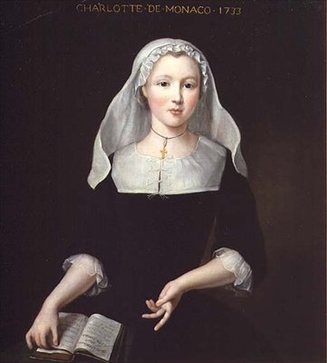 Retrato de Charlotte Grimaldi do Mónaco de Pierre Gobert