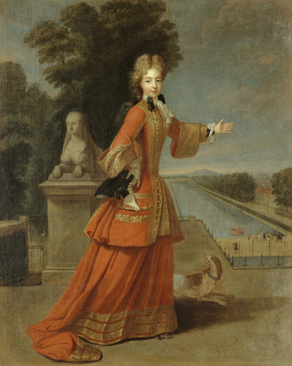 Retrato de Maria Adelaide de Saboia, duquesa de Borgonha de Pierre Gobert