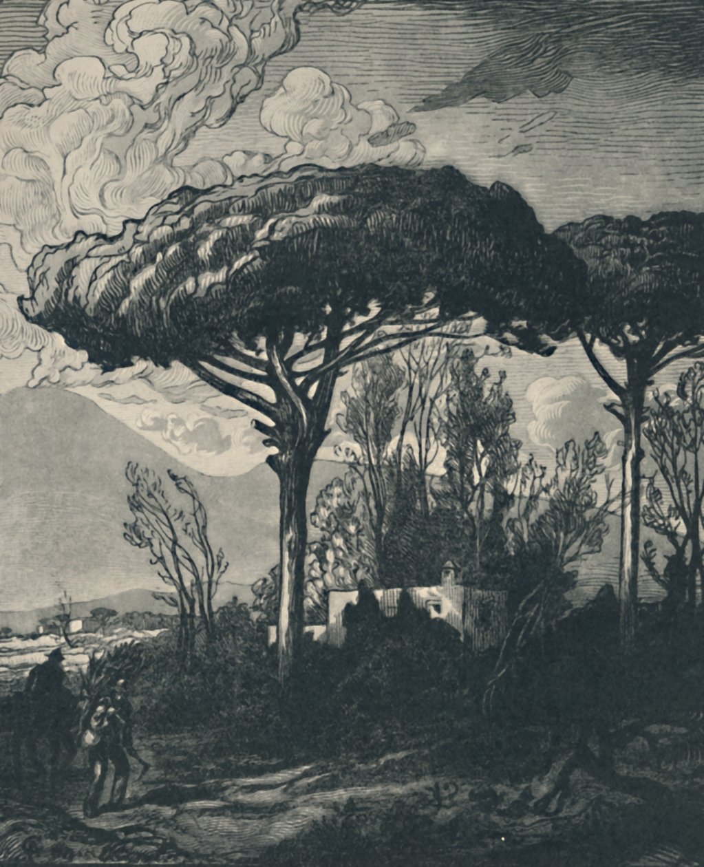 O Vesúvio de Pompéia, 1919 de Pierre Gusman