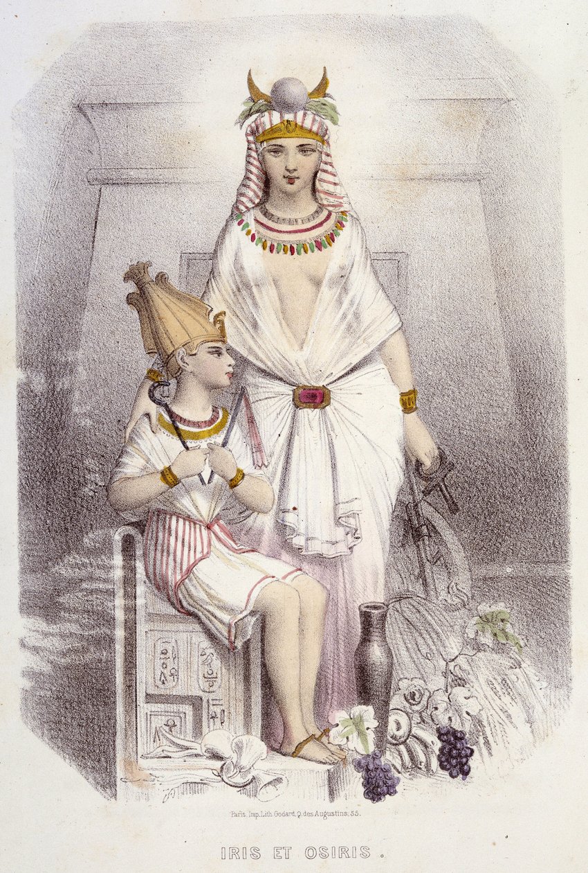 Isis e Osiris - em "Musas e fadas", de Mery e Foelix, doentes. G. Staal, Ed. G. de Gonet de Pierre Gustave Eugene Staal
