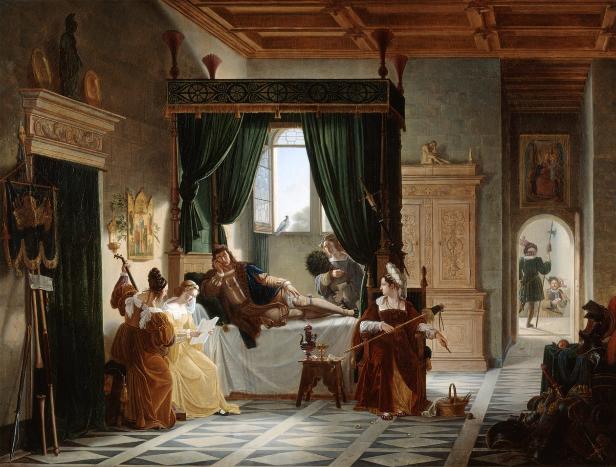 A convalescença de Bayard de Pierre Henri Revoil