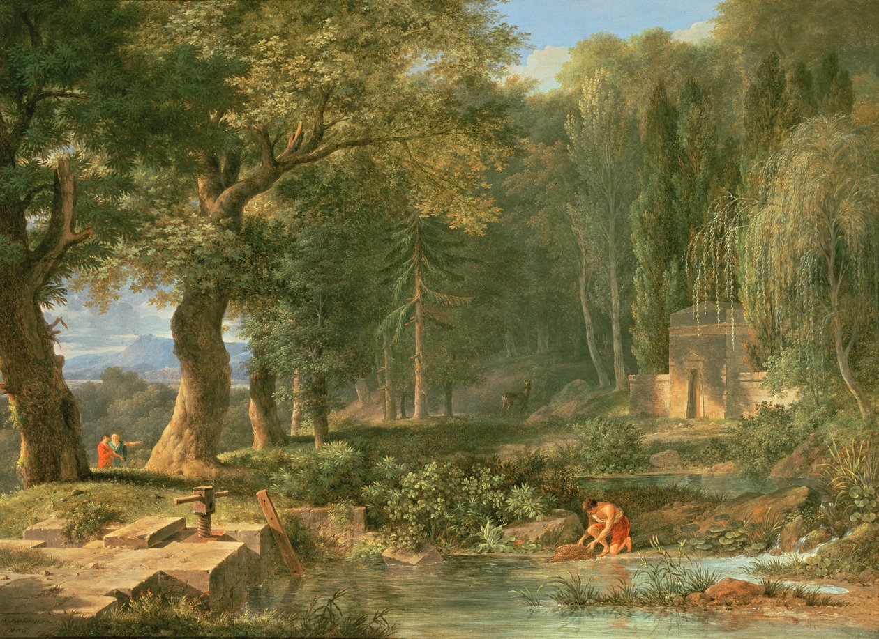 Paisagem clássica de Pierre Henri de Valenciennes