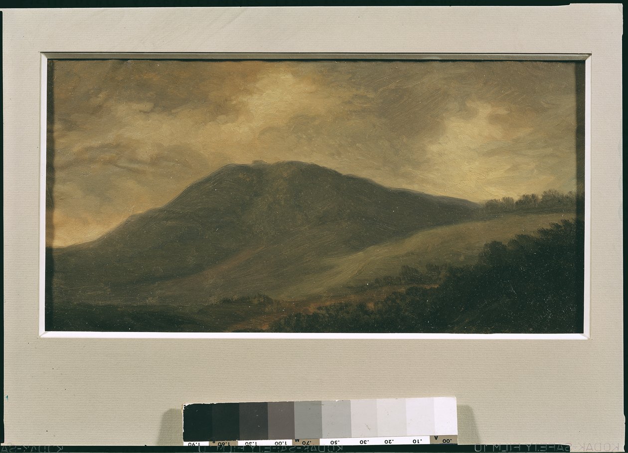 Monte Cavo, perto de Nemi (óleo no cartão) de Pierre Henri de Valenciennes