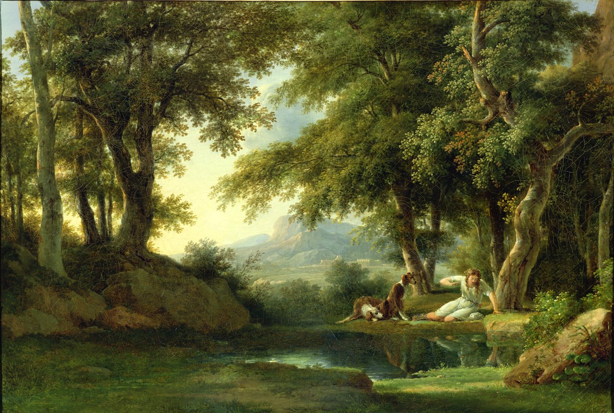Narciso Admirando sua Reflexão de Pierre Henri de Valenciennes