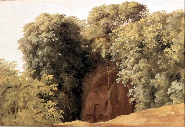 Ruínas de uma Arcada com Aglomerados de Relva de Pierre Henri de Valenciennes