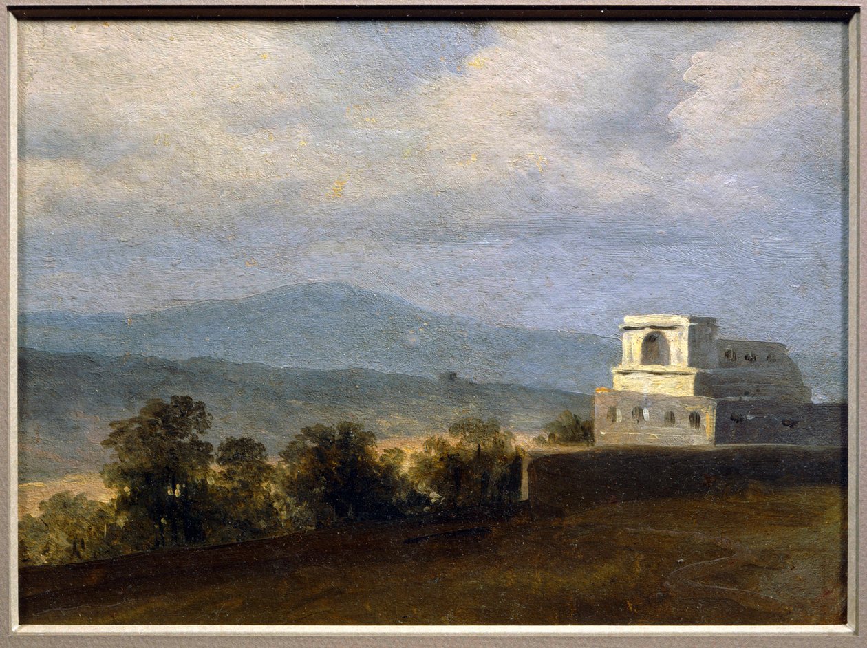 i€ la villa Borghèse: o pavilhão - Pavilhão no terreno da Villa Borghèse ... de Pierre Henri de Valenciennes
